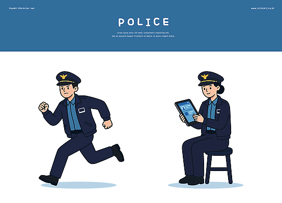 일러스트 안전 태블릿 달리기 정보 응급 업무 범죄 경찰 확인 보안 의무 국내일러스트 AI파일 직업 모션 전자제품 스마트기기 긴급 작업 파일형식 벡터
