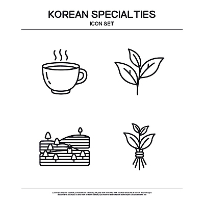 식물 전통 문화 한식 일러스트 자연 한국 녹차 특산물 따뜻한음료 국내일러스트 AI파일 아시아 음료 음식 차 생태계 파일형식 벡터 나라