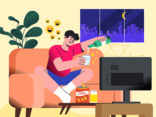 남자 음료 야경 일러스트 맥주 컵 소파 텔레비전 도시 편안함 소주 음주문화 감자칩 혼자 안락 국내일러스트 AI파일 식기 컨셉 의자 주류 사람 풍경 전자제품 과자 감각 칩 밤 야간 음주 파일형식 벡터 자연요소 가구 디저트 음식 생활용품 오브젝트