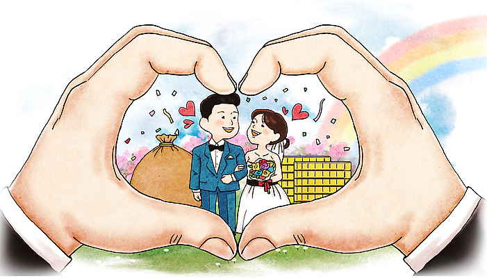 모양 꽃 감정 결혼 컨셉 관계 표정 사람 손짓 이벤트 신체부위 파일형식 여자 남자 손하트 결혼식 사랑 두명 축하 하트 손 웃음 꽃다발 행복 기념일 신랑 마음 가족 PSD 국내일러스트 일러스트 감사 지원