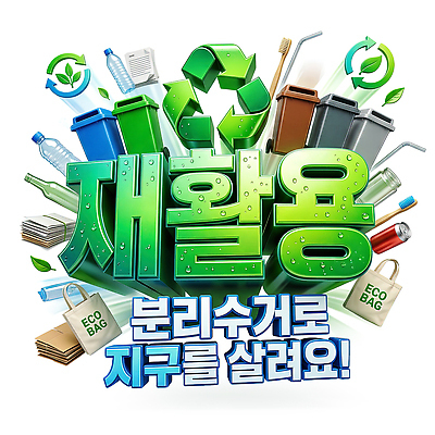 PSD 편집이미지 종이 유리 타이포그라피 자연보호 금속 그린캠페인 재활용 쓰레기 플라스틱 친환경 분리수거 자원 분리수거함 실천 에코백 이미지편집 문자 캠페인 가방 자연 재질 환경 보호 에코 수거함 파일형식