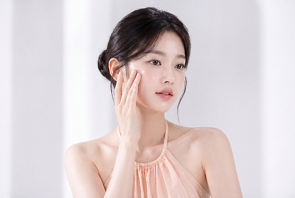 JPG 편집이미지 여자 관리 성인 청춘 깨끗함 상품 피부 피부관리 바르기 스킨케어 뷰티풀 의료성형뷰티 편집실사 AI인물포토 AI콘텐츠 컨셉 모션 사람 신체부위 뷰티 CG 파일형식 AI포토