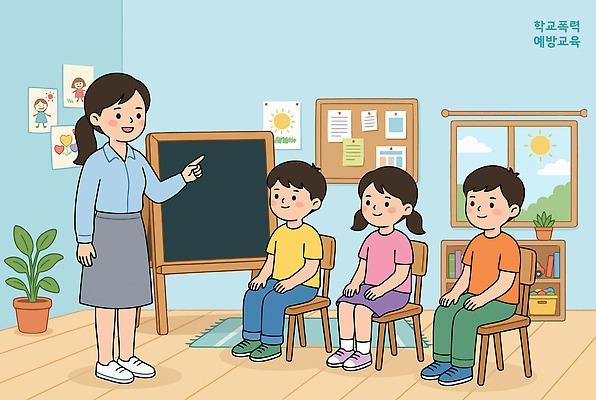 직업 시선 교육 학교 모션 사람 폭력 교육자료 파일형식 벡터 교실 교사 학생 수업 앉기 응시 수업자료 칠판 창문 그림 학습 AI파일 국내일러스트 일러스트 예방교육 학교폭력 어린이