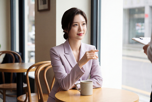JPG 편집이미지 여자 커피 탁자 대화 앉기 정장 성인 일상 카페 도시 업무 비즈니스우먼 기다림 연보라색 의료성형뷰티 편집실사 AI인물포토 AI콘텐츠 옷 음료 가구 비즈니스 모션 말하기 사람 라이프 상점 보라색 작업 직장인 CG 파일형식 AI포토 직업 컬러 생활용품 생활 오브젝트