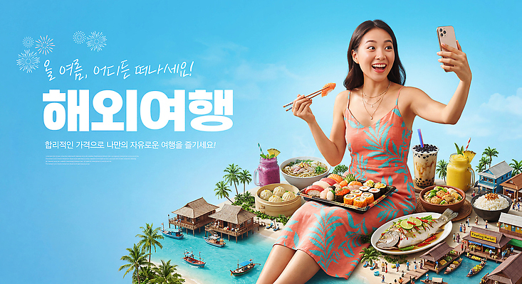 편집이미지 해외 계절 감정 음식 바다 여행 컨셉 모션 사람 사진촬영 파일형식 여름 해외여행 셀프카메라 해변 식사 즐거움 순간 새로움 맛 음료 디저트 PSD 이미지편집 앉기 여자 의료성형뷰티