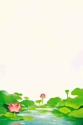 JPG 식물 꽃 백그라운드 잎 일러스트 자연 연꽃 풍경 초록색 물 여름 연못 수중식물 연잎 국내일러스트 AI일러스트 AI콘텐츠 자연요소 계절 컬러 생태계 파일형식