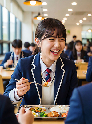 JPG 편집이미지 학생 여학생 여자 교복 음식 학교 고등학생 한국 고등학교 웃음 친구 스쿨라이프 식당 식사 점심 급식 급식소 의료성형뷰티 편집실사 AI인물포토 AI콘텐츠 라이프스타일 옷 교육 아시아 관계 청소년 표정 사람 상점 CG 파일형식 AI포토 나라 생활