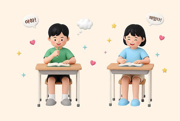 PSD 편집이미지 학생 행복 어린이 생각 학교 수업 아이디어 여름방학 소녀 소년 책 친구 학습 독서 즐거움 편집3D 여자 교육 남자 감정 컨셉 관계 방학 사람 3D 파일형식 여름_계절 휴가 디지털합성