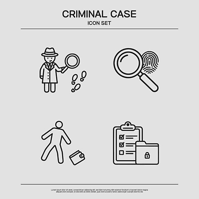 일러스트 범죄 경찰 사건 증거 탐정 수사 지문 체크리스트 국내일러스트 AI파일 직업 파일형식 벡터