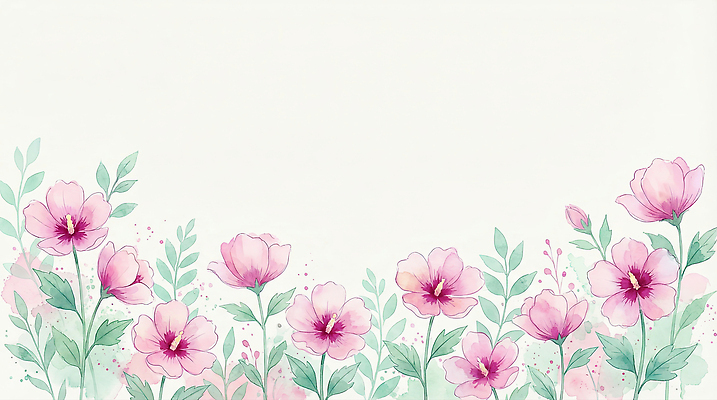 JPG 디자인 꽃 예술 백그라운드 잎 일러스트 자연 수채화 미술 장식 그림 화사함 무궁화 국내일러스트 AI일러스트 AI콘텐츠 식물 컨셉 문화예술 생태계 파일형식