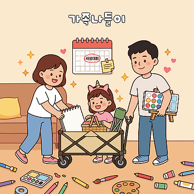 여자 남자 딸 종이 어린이 거실 일러스트 가족 놀이 색연필 함께함 사랑 미술 부모 물감 도구 색칠 그리기 스케치북 즐거움 봄소풍 창의력 국내일러스트 AI파일 감정 컨셉 관계 모션 문화예술 학용품 사람 소풍 봄 미술도구 파일형식 벡터 계절 문구용품 야외활동 오브젝트