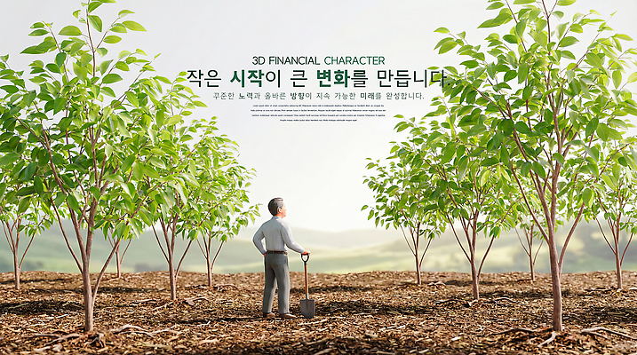 PSD 나무 편집이미지 남자 비즈니스 자연 금융 농사 성장 작업 변화 결과 시작 나무심기 심기 이미지편집 식물 컨셉 농업 모션 사람 경제 생태계 파일형식 산업