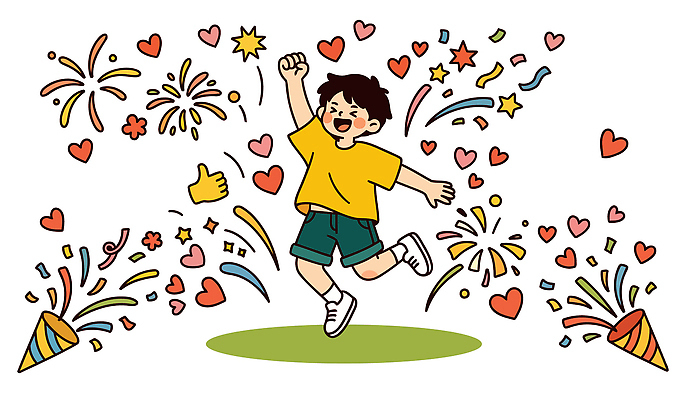 별 어린이 일러스트 불꽃놀이 달리기 파티 기쁨 하트 축하 춤 분위기 즐거움 놀기 숏폼 국내일러스트 AI파일 자연요소 모양 감정 컨셉 모션 놀이 문화예술 사람 이벤트 신조어 파일형식 벡터 유행어 유행