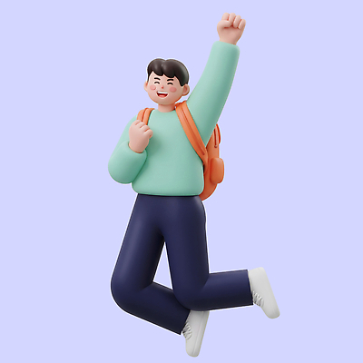 PSD 편집이미지 학생 손 남자 대학생 포즈 가방 표정 친구 점프 기쁨 즐거움 편집3D 잡화 감정 관계 모션 사람 신체부위 3D 파일형식 디지털합성