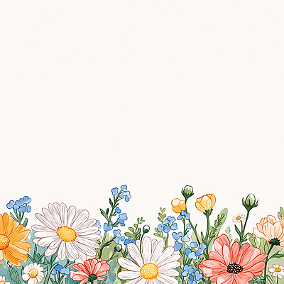 JPG 식물 디자인 꽃잎 꽃 화초 줄기 백그라운드 꽃밭 일러스트 자연 다양 국내일러스트 AI일러스트 AI콘텐츠 다수 생태계 파일형식