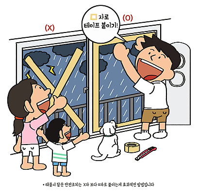 어린이 일러스트 창문 가족 날씨 협력 안전 반려동물 작업 도움 강아지 준비 테이프 장마 고정 폭우 태풍 호우 행동요령 호우주의보 국내일러스트 AI파일 동물 컨셉 관계 문구용품 사람 비 개 자연재해 파일형식 벡터 자연요소 포유류 오브젝트 재해