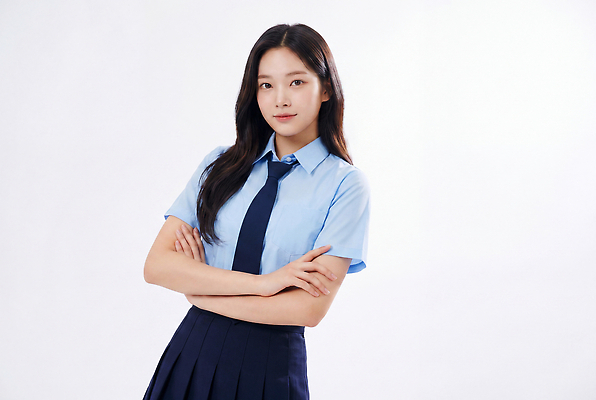 JPG 편집이미지 여학생 여자 교복 상의 학교 청소년 고등학생 파란색 치마 촬영 의료성형뷰티 편집실사 AI인물포토 AI콘텐츠 학생 옷 교육 컬러 하의 사람 CG 파일형식 AI포토