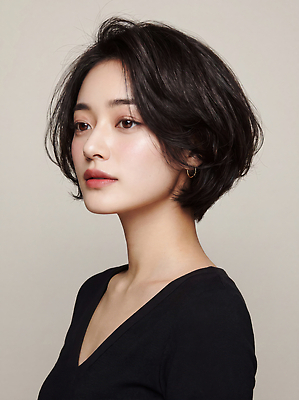 JPG 편집이미지 헤어스타일 옷 여자 짧은머리 사람 옆모습 뷰티 머리 의료성형뷰티 편집실사 AI인물포토 AI콘텐츠 뷰포인트 신체부위 CG 파일형식 AI포토