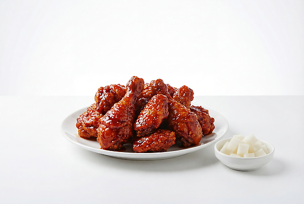JPG 편집이미지 접시 한식 음식 식탁 한국 요리 치킨 양념치킨 맛집 배달음식 편집실사 AI포토 AI콘텐츠 식기 아시아 탁자 배달 CG 닭고기요리 파일형식 나라 가구 생활용품 오브젝트
