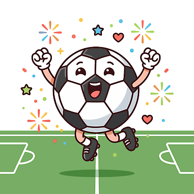 캐릭터 스포츠 일러스트 축구공 응원 놀이 귀여움 축구 기쁨 응원용품 축하 축구장 즐거움 축구경기 국내일러스트 AI파일 감정 컨셉 공 축구용품 스포츠시설 경기 구기 오브젝트 파일형식 벡터 스포츠용품 시설