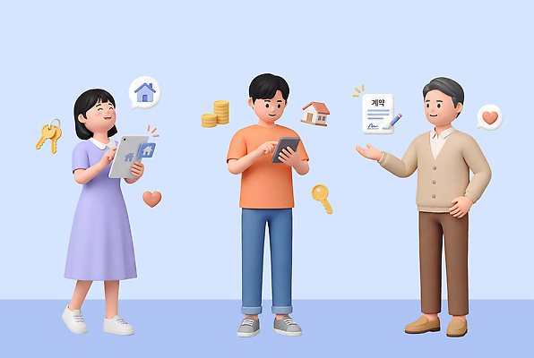 PSD 편집이미지 여자 남자 행복 부동산 주택 대화 청년 세명 스마트폰 태블릿 동전 정보 계약 상담 키 문서 청년정책 편집3D 감정 돈 비즈니스 말하기 사람 성인 건물 전자제품 핸드폰 스마트기기 3D 재산 복지 파일형식 건축물 모션 금융 사회이슈 디지털합성 건축 컨셉 경제