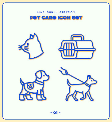 동물 선 일러스트 관리 반려동물 세트 고양이 개 목줄 강아지옷 펫케어 국내일러스트 켄넬 AI파일 포유류 애견용품 파일형식 벡터 반려용품 오브젝트