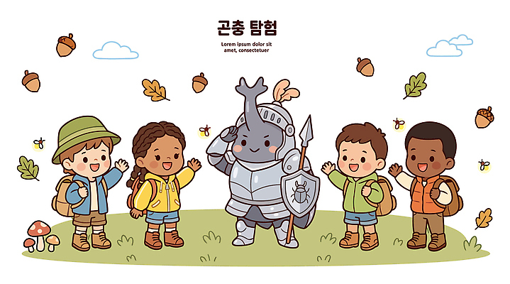공원 어린이 단풍 일러스트 배낭 자연 놀이 나뭇잎 표정 웃음 친구 소풍 만남 즐거움 장수풍뎅이 국내일러스트 AI파일 공공시설 감정 곤충 컨셉 잎 가방 관계 사람 야외활동 생태계 파일형식 벡터 식물 동물 잡화 시설