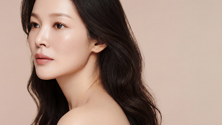 JPG 모델 편집이미지 헤어스타일 여자 포즈 관리 옆모습 뷰티 피부 피부관리 스킨케어 살구색 의료성형뷰티 편집실사 AI인물포토 AI콘텐츠 뷰포인트 컬러 사람 신체부위 CG 파일형식 AI포토