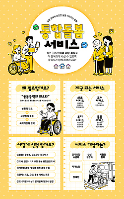 템플릿 노년 포스터 의학 안내 생활 정보 장애인 복지 서비스 요양 돌봄 지원 필요 이미지템플릿 AI파일 컨셉 모션 성인 간호 사회이슈 장애 파일형식 벡터 사람