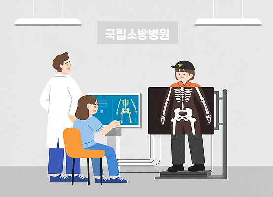 여자 교육 남자 일러스트 의학 뼈 엑스레이 건강 병원 설명 기계 진료 장비 환자 의사 소방관 국내일러스트 AI파일 모션 사람 의료진 구조원 소방 파일형식 벡터 직업