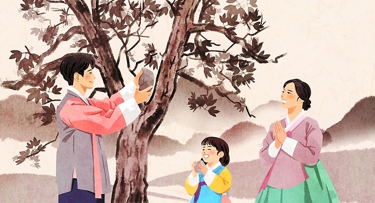 PSD 나무 전통 기념일 어린이 일러스트 가족 놀이 엄마 한국 함께함 웃음 풍경 돌 아빠 한복 즐거움 단오 국내일러스트 식물 한국전통 명절 감정 아시아 컨셉 관계 표정 사람 이벤트 전통의상 파일형식 나라