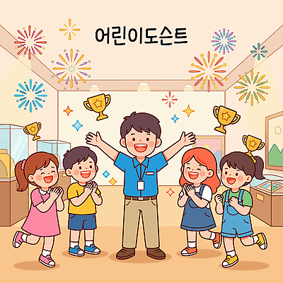 어린이 음악 일러스트 성공 웃음 친구 학습 교사 기쁨 체험 전시회 트로피 박물관 참여 큐레이터 국내일러스트 AI파일 직업 교육 감정 컨셉 관계 문화예술 표정 사람 전시 상 파일형식 벡터 상패 우승 최고
