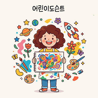 꽃 별 문화 어린이 예술 일러스트 학습 필기구 행성 로켓 그리기 즐거움 그림 화가 상상력 창의력 큐레이터 국내일러스트 AI파일 자연요소 식물 직업 교육 감정 모션 문구용품 사람 우주 파일형식 벡터 오브젝트