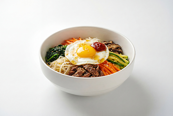 JPG 편집이미지 한식 채소 육류 요리 계란 식사 당근 맛 비빔밥 한그릇 편집실사 AI포토 AI콘텐츠 1 음식 컨셉 식재료 뿌리채소 알 CG 파일형식