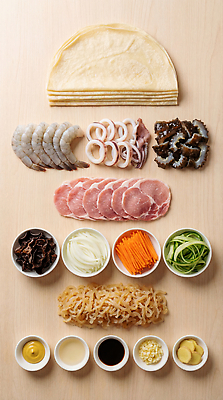 JPG 편집이미지 채소 재료 양파 새우 육류 요리 중식 버섯 해산물 오징어 준비 밀전병 양장피 편집실사 AI포토 AI콘텐츠 음식 식재료 연체동물 갑각류 수중동물 CG 파일형식 동물 무척추동물