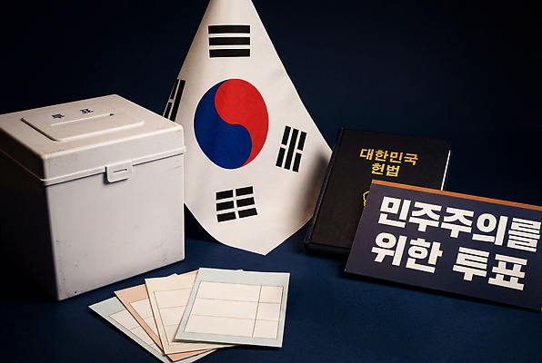 JPG 편집이미지 한국 태극기 투표 선거 민주주의 투표용지 투표함 시민 정치 헌법 권리 편집실사 AI포토 AI콘텐츠 아시아 국기 CG 법 국민 파일형식 나라