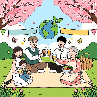 나무 지구 음료 음식 일러스트 가족 자연 대화 웃음 여러명 야외 농작물 장난감 소풍 평화 봄 모임 벚꽃 즐거움 못생김 국내일러스트 AI파일 식물 계절 꽃 감정 다수 컨셉 농업 관계 표정 말하기 사람 야외활동 생태계 파일형식 벡터 산업 모션