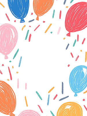 JPG 기념일 일러스트 프레임 이벤트 장식 파티 축제 축하 생일 즐거움 풍선 국내일러스트 AI일러스트 AI콘텐츠 감정 컨셉 파일형식