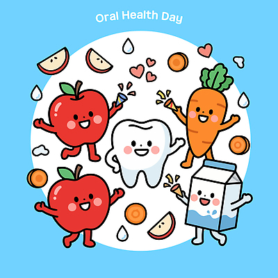 캐릭터 채소 과일 일러스트 웃음 이벤트 당근 우유 치아 사과 즐거움 치아건강 국내일러스트 AI파일 감정 유제품 뿌리채소 표정 건강 소화기관 파일형식 벡터 장기 신체