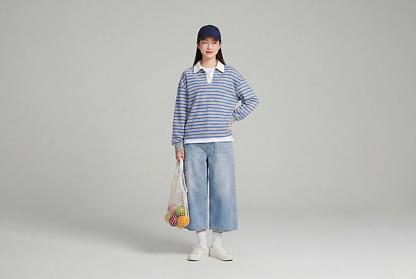 JPG 모델 편집이미지 옷 여자 패션 셔츠 가방 과일 거리 일상 줄무늬 청바지 의료성형뷰티 스타일 편집실사 AI인물포토 AI콘텐츠 잡화 상의 무늬 바지 사람 라이프 CG 파일형식 AI포토 하의 생활