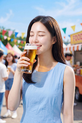 JPG 편집이미지 옷 여자 음료 맥주 미소 여러명 여름 분위기 즐거움 의료성형뷰티 편집실사 AI인물포토 AI콘텐츠 계절 감정 다수 컨셉 주류 표정 사람 CG 파일형식 AI포토