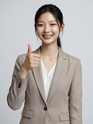 JPG 편집이미지 여자 포즈 성공 회의 직장 표정 미소 정장 깨끗함 엄지손가락 작업 자신감 긍정 의료성형뷰티 편집실사 AI인물포토 AI콘텐츠 옷 감정 컨셉 회사 비즈니스 손가락 사람 CG 파일형식 AI포토 손 신체부위