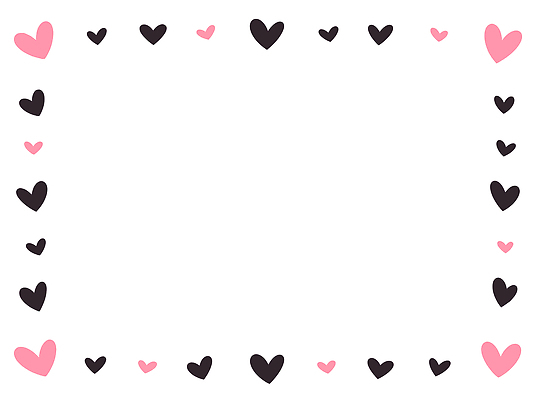 디자인 분홍색 백그라운드 일러스트 프레임 사랑 장식 검은색 흰색 하트 심플 꾸미기 국내일러스트 AI파일 모양 감정 컬러 파일형식 벡터