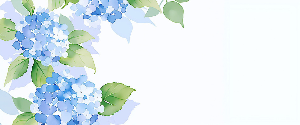JPG 디자인 꽃 백그라운드 잎 일러스트 자연 수채화 파란색 수국 국내일러스트 AI일러스트 AI콘텐츠 식물 컬러 생태계 파일형식