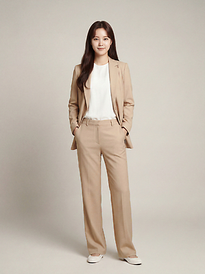 JPG 모델 편집이미지 옷 여자 백그라운드 비즈니스 표정 밝음 정장 비즈니스우먼 자신감 주머니 의료성형뷰티 편집실사 AI인물포토 AI콘텐츠 감정 사람 직장인 CG 파일형식 AI포토 직업