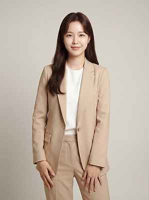 JPG 모델 편집이미지 옷 여자 패션 포즈 백그라운드 스튜디오 미소 정장 비즈니스우먼 의료성형뷰티 스타일 편집실사 AI인물포토 AI콘텐츠 비즈니스 표정 사람 직장인 CG 파일형식 AI포토 직업