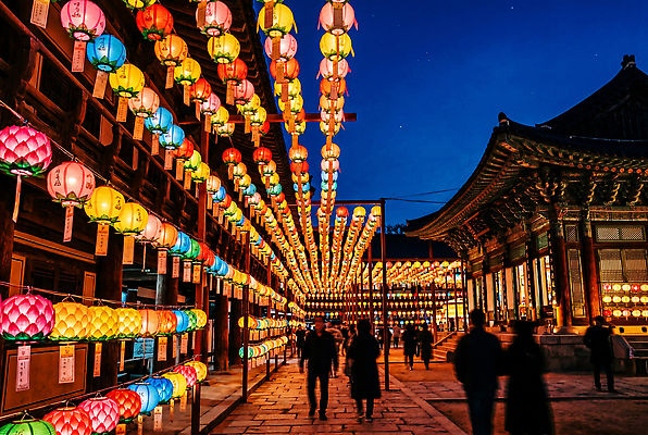 JPG 편집이미지 문화 여행 야경 조명 거리 이벤트 여러명 빛 등불 역사 구경 연등 전통등 연등축제 연등행사 편집실사 전통 다수 사람 풍경 축제 밤 야간 불교용품 CG 파일형식 자연요소 불교 종교용품 종교