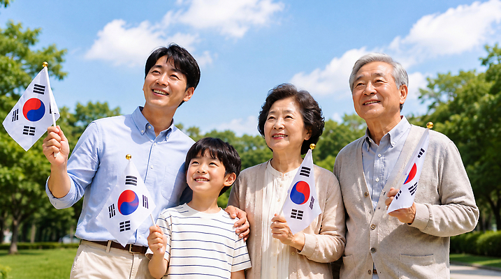 JPG 나무 편집이미지 공원 여자 기념일 남자 행복 어린이 가족 자연 하늘 한국 웃음 여름 태극기 세대 광복절 의료성형뷰티 편집실사 AI인물포토 AI콘텐츠 식물 계절 공공시설 감정 아시아 관계 표정 사람 이벤트 공휴일 국기 국경일 CG 생태계 파일형식 AI포토 나라 시설