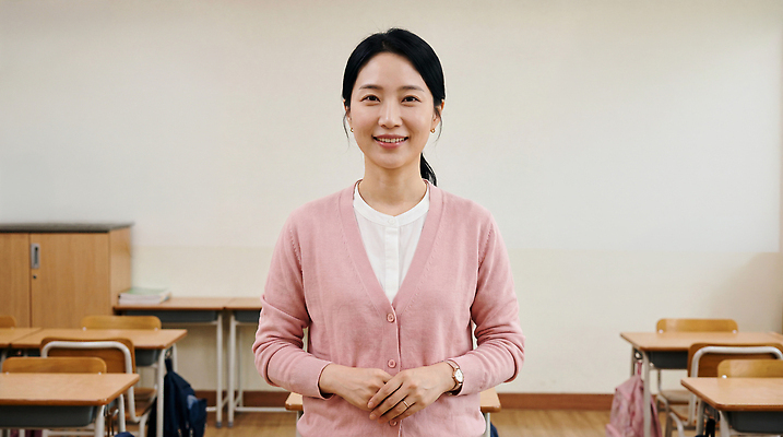 JPG 편집이미지 학생 여자 교육 의자 교실 수업 초등학교 미소 학습 교육자 교사 강의 책상 편집실사 AI인물포토 AI콘텐츠 직업 가구 학교 표정 사람 CG 파일형식 AI포토 생활용품 오브젝트