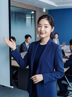 JPG 편집이미지 여자 남자 비즈니스 회의 협력 직장 실내 대화 정장 성인 컴퓨터 사무실 업무 비즈니스우먼 발표 남색 프레젠테이션 회의실 직원 의료성형뷰티 편집실사 AI인물포토 AI콘텐츠 옷 컬러 회사 말하기 사람 내부 전자제품 작업 직장인 CG 파일형식 AI포토 직업 모션